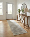 Seaside Stripes Collection Area Rug -  Boardwalk (Beige) Runner Beige  lifestyle 38