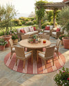 Urban Oasis Rugs Collection Area Rug -  District (Rust Red) Round Rust Red  lifestyle 54