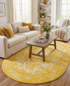 Georgetown Rugs Collection Area Rug - Dupont (Yellow) Oval Yellow  lifestyle 60