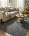 Seaside Serenity Collection Area Rug - Veranda (Black) Rectangle Black  lifestyle 10