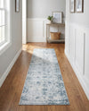 Riviera Elegance Collection Area Rug - Antibes (Light Blue) Runner Light Blue  lifestyle 89
