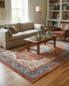 Caribbean Breeze Collection Area Rug -  Vieques Rectangle Rust Red  lifestyle 23