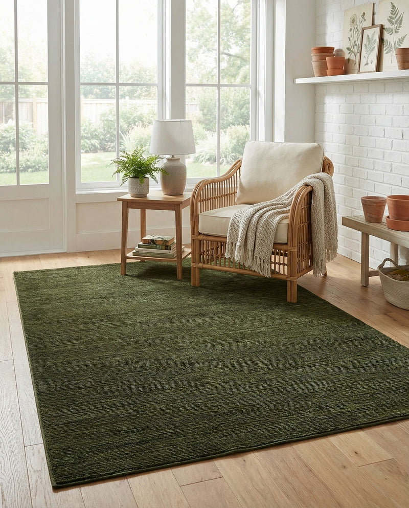 Bloomsbury Elegance Collection Area Rug -  Kensington (Green) Rectangle Green  lifestyle 6