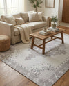 Heritage Elegance Collection Area Rug -  Winterthur (white Gray) Rectangle white Gray  lifestyle 10