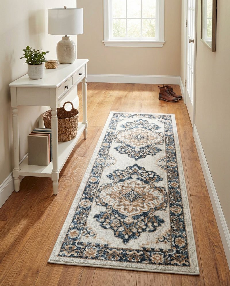 Cambridge Classics Collection Area Rug -  Magdalene (Cream) Runner Cream  lifestyle 46