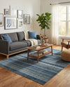 Jewel Oasis Collection Area Rug - Sapphire (Blue) Rectangle Blue  lifestyle 9