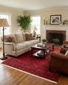 Samarkand Elegance Collection Area Rug -  Samanid Rectangle Red  lifestyle 8