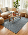 Seaside Serenity Collection Area Rug - Veranda (Blue) Rectangle Blue  lifestyle 21