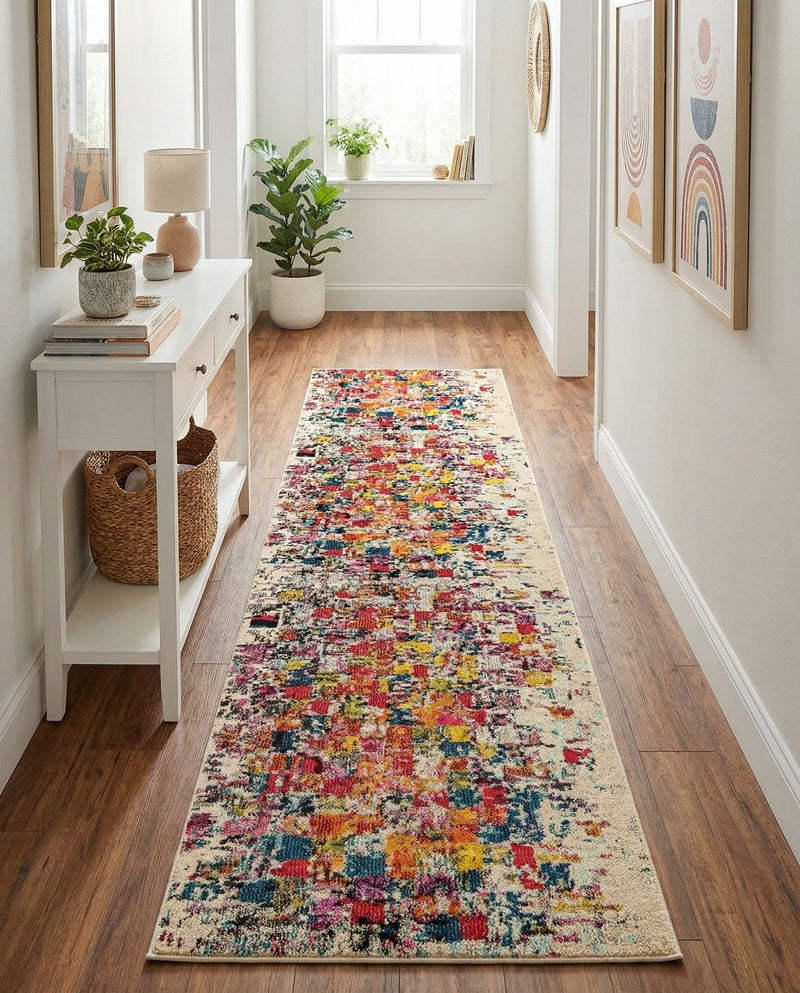 Marrakesh Elegance Collection Area Rug -  Azilal Runner Multi  lifestyle 73