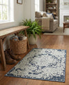Patio Heritage Collection Area Rug - Santorini Rectangle Navy Blue  lifestyle 24