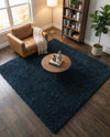 Eternal Plush Oasis Collection Area Rug -  Tranquility (Cobalt) Square Cobalt  lifestyle 54