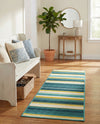 Terrace Fringe Collection Area Rug -  Veranda Runner Multi  lifestyle 65