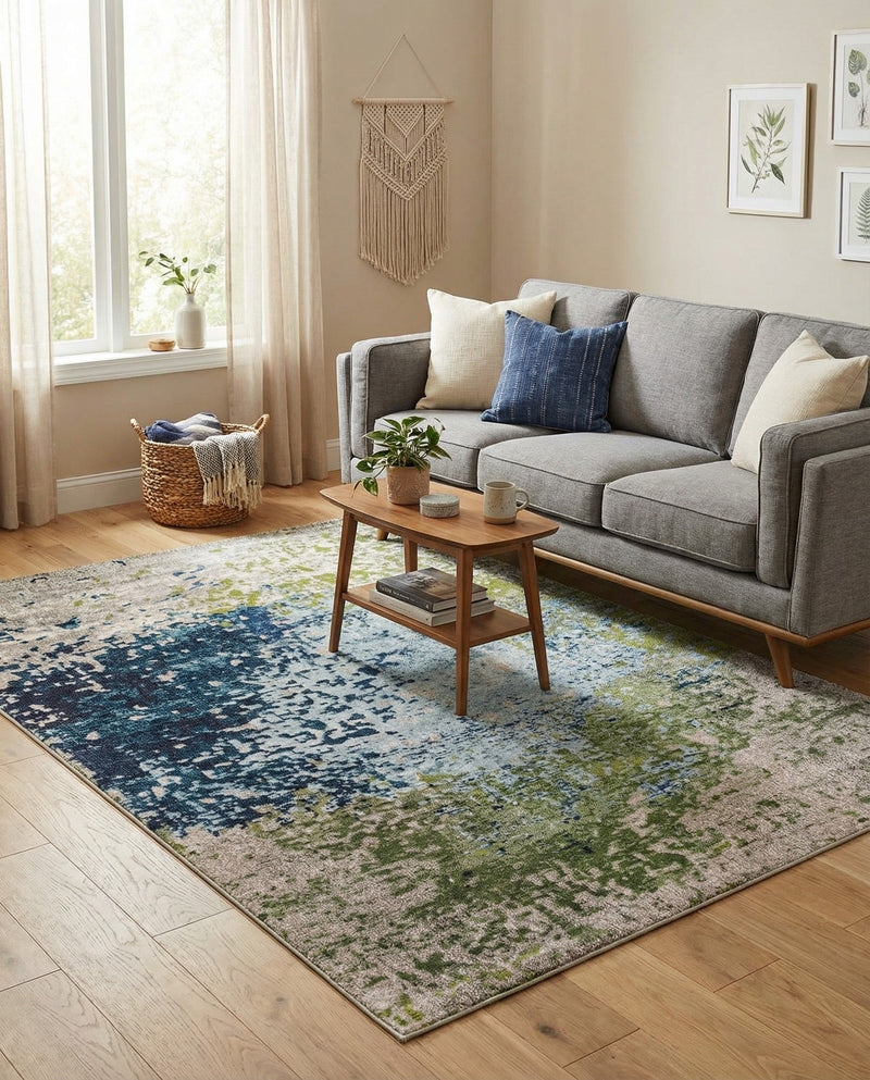 Marrakesh Elegance Collection Area Rug -  Boujad Rectangle Blue  lifestyle 14