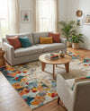 Chromatic Oasis Collection Area Rug -  Twilight Rectangle Multi  lifestyle 12