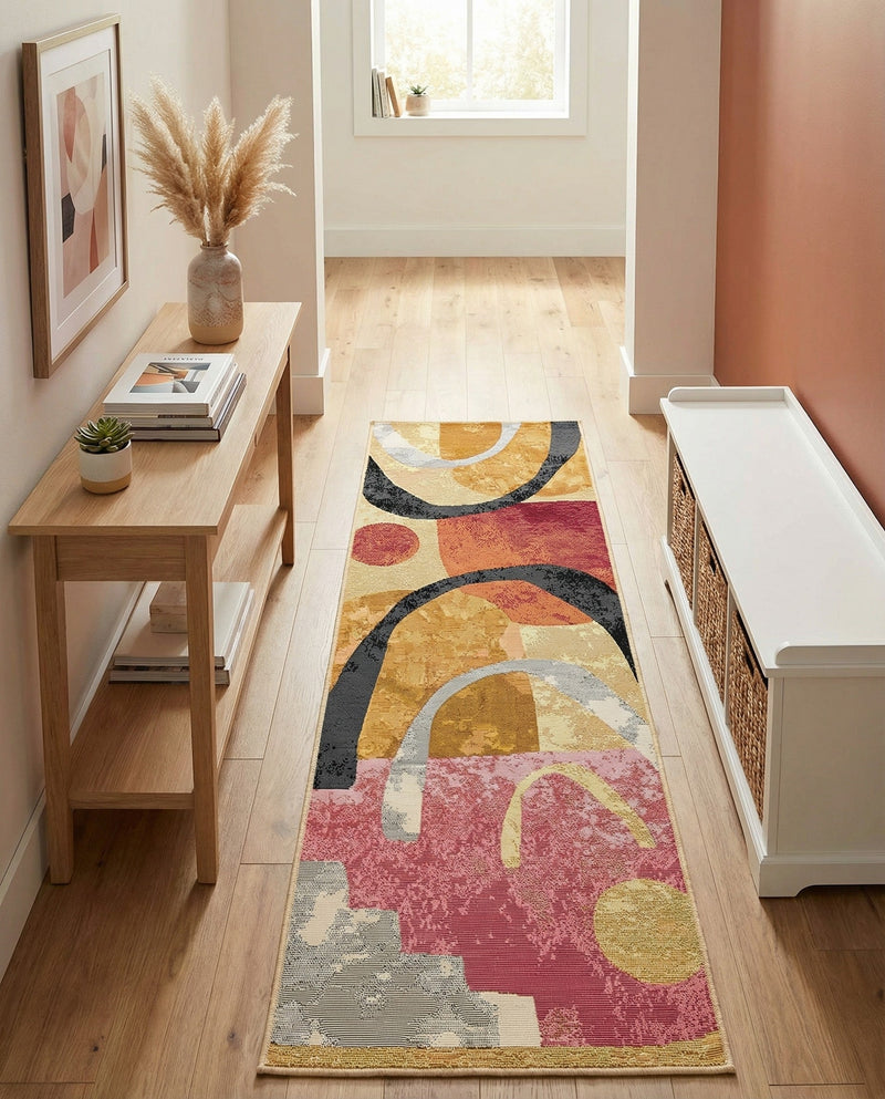 Urban Terrace Collection Area Rug -  Skyline Runner Multi  lifestyle 66