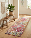 Mediterranean Lattice Collection Area Rug - Santorini (Multi) Runner Multi  lifestyle 43