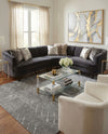 Hollywood Luxe Collection Area Rug - Sunset (Gray Silver) Rectangle Gray Silver  lifestyle 3
