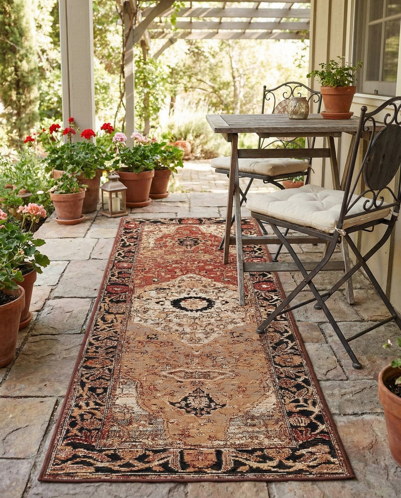 Patio Heritage Collection Area Rug -  Gazebo Runner Multi  lifestyle 37