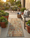 Coastal Terrace Collection Area Rug -  Pelican Runner Multi  lifestyle 60