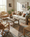 Desert Weave Jute Collection Area Rug -  Mojave Rectangle Multi  lifestyle 9