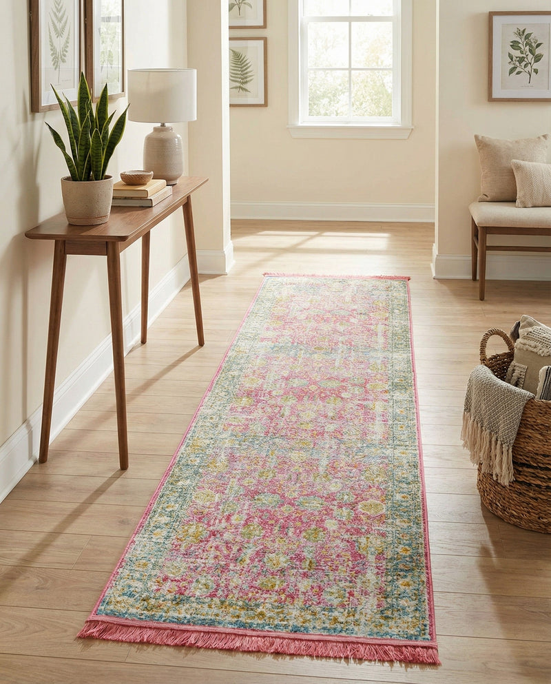 Arcadia Rugs Collection Area Rug -  Shangri-La Runner Pink  lifestyle 30