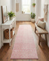 Mediterranean Lattice Collection Area Rug - Santorini (Pink) Runner Pink  lifestyle 57