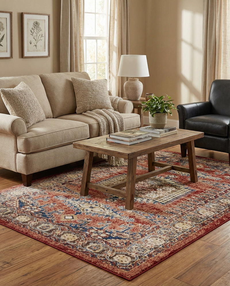 Eden Oasis Collection Area Rug -  Refuge (Terracotta) Rectangle Terracotta  lifestyle 5