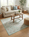 Savannah Series Collection Area Rug - Charleston (Mint) Rectangle Mint  lifestyle 18