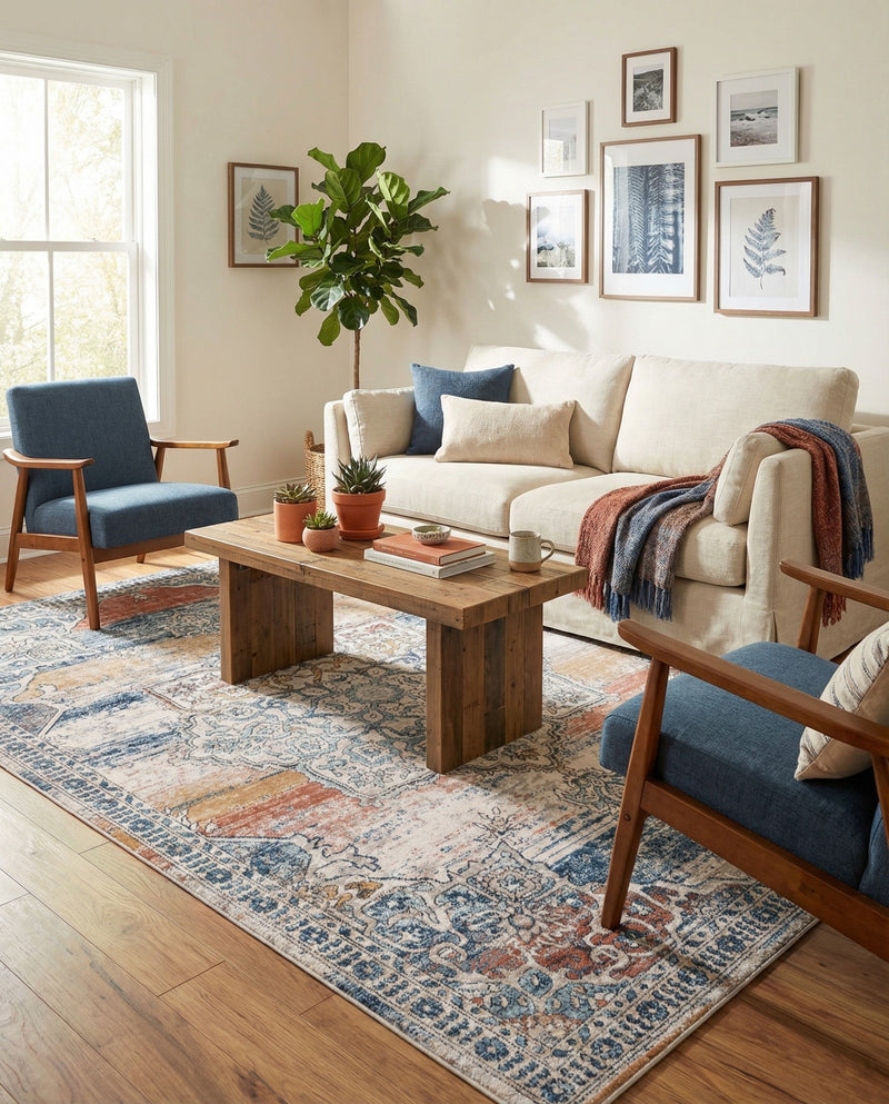 Mykonos Manor Collection Area Rug -  Tinos (Multi) Rectangle Multi  lifestyle 29