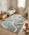 Wonder Tykes Collection Area Rug -  Enigma Rectangle Gray  lifestyle 5