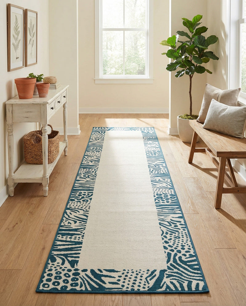 Savannah Escape Collection Area Rug - Serengeti Runner Ivory  lifestyle 68