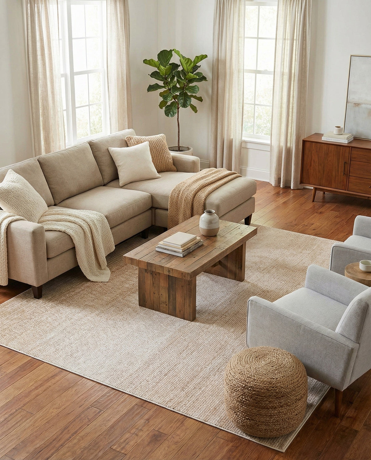 Jewel Oasis Collection Area Rug - Sapphire (Ivory) Square Ivory  lifestyle 123