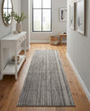 Jewel Oasis Collection Area Rug - Sapphire (Gray) Runner Gray  lifestyle 80