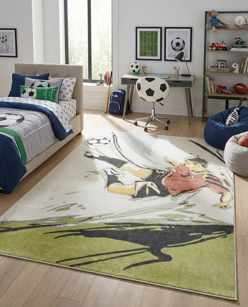 Wonder Tykes Collection Area Rug -  Mirage Rectangle Gray  lifestyle 12