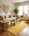 Georgetown Rugs Collection Area Rug - Dupont (Yellow) Rectangle Yellow  lifestyle 12