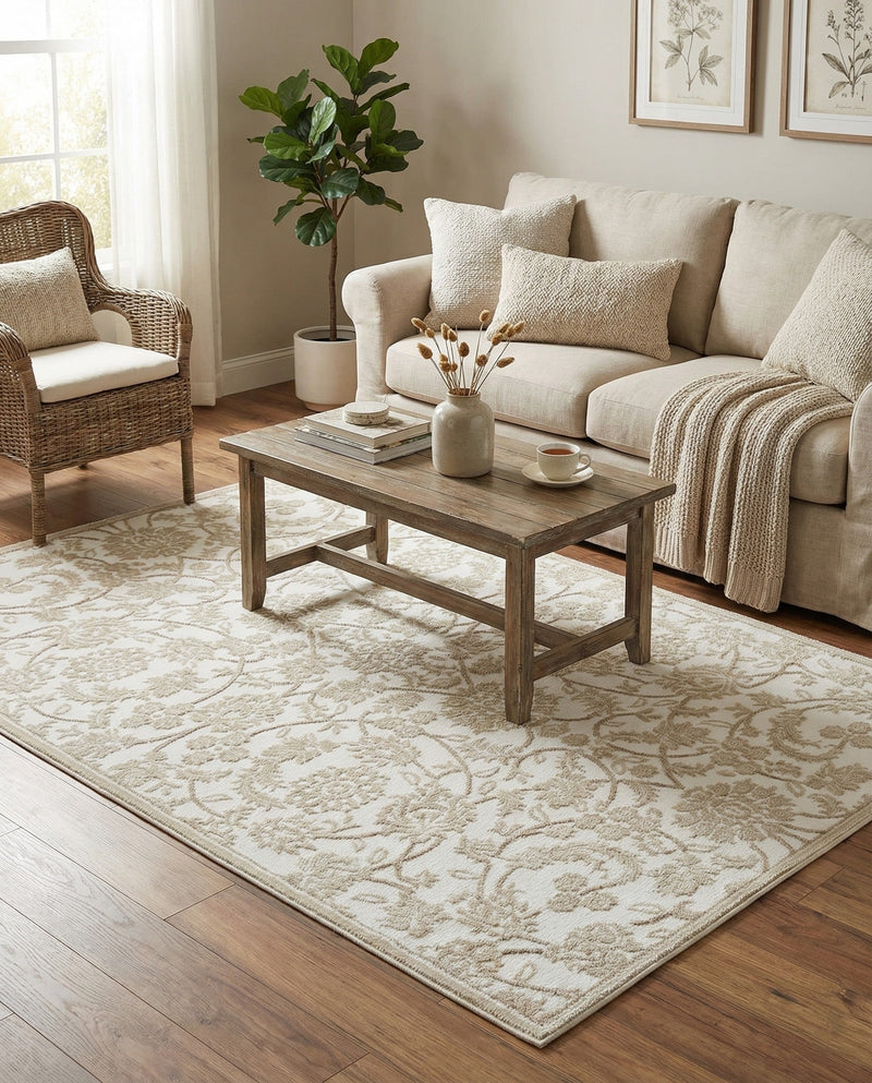 Andes Summit Collection Area Rug -  Chimborazo Rectangle Snow White  lifestyle 25
