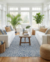Urban Oasis Rugs Collection Area Rug -  Terrace (Blue) Square Blue  lifestyle 27