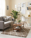 Cozy Haven Shag Collection Area Rug - Serenity (Khaki) Rectangle Khaki  lifestyle 5
