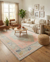 Savannah Series Collection Area Rug -  Augusta (Pink) Rectangle Pink  lifestyle 3