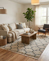Cozy Cove Shag Collection Area Rug - Marina Rectangle Beige  lifestyle 11