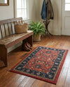 Casablanca Tapestry Collection Area Rug -  Marrakech (Classic Red) Rectangle Classic Red  lifestyle 11