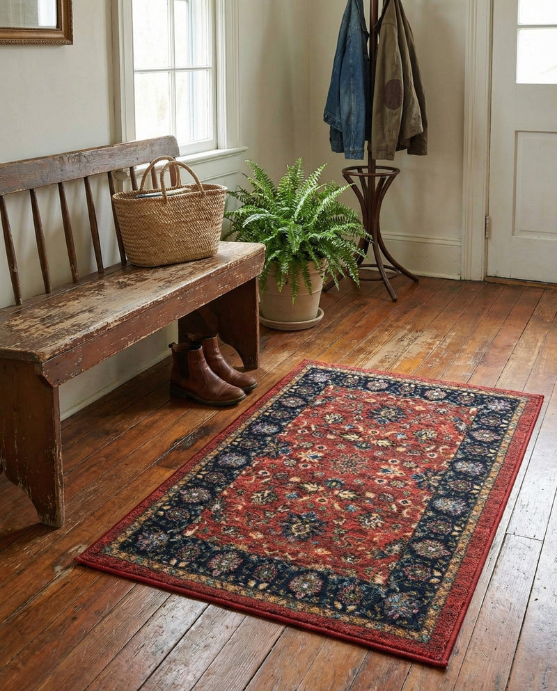 Casablanca Tapestry Collection Area Rug -  Marrakech (Classic Red) Rectangle Classic Red  lifestyle 11