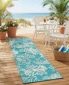 Seaside Haven Rugs Collection Area Rug -  Seaside Runner Teal  lifestyle 68