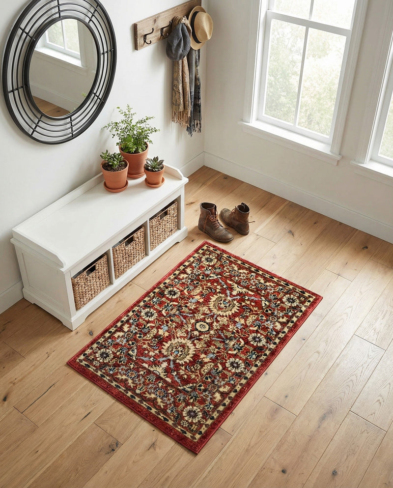 Chelsea Elegance Collection Area Rug -  Osterley Rectangle Red  lifestyle 43