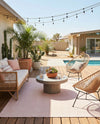 Jill Zarin Sedona Oasis Outdoor Collection Area Rug - Coconino (Pink Roses) Rectangle Pink Roses  lifestyle 16