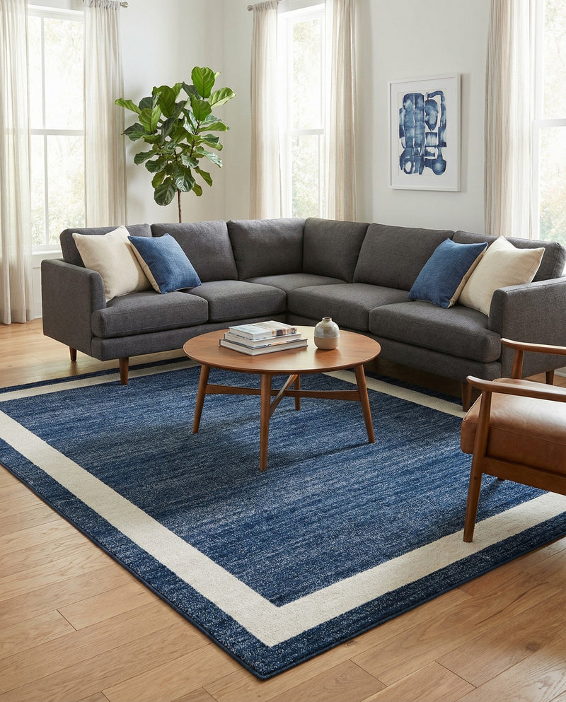 Studio Haven Collection Area Rug -  Alcove (Navy Blue) Rectangle Navy Blue  lifestyle 7