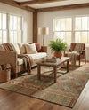 Coastal Terrace Collection Area Rug -  Pelican Rectangle Multi  lifestyle 7