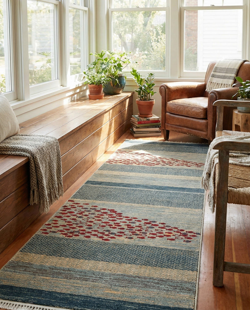 Zagros Oasis Collection Area Rug -  Kermanshah Runner Blue  lifestyle 43
