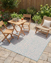 Urban Oasis Rugs Collection Area Rug -  Terrace (Pink and Aqua) Square Pink and Aqua  lifestyle 75