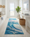 Urban Terrace Collection Area Rug - Veranda Runner Blue  lifestyle 52